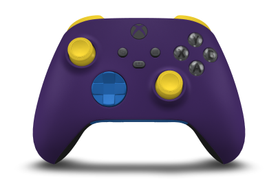 Xbox Wireless Controller - Corps: Astral Purple, BMD: Shock Blue, Joysticks: Lighting Yellow