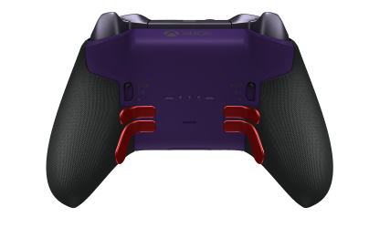 Xbox Elite Wireless Controller Series 2 - Core - Corpo: Vermelho Forte + Pegas em Borracha, Botão Direcional: Faceta, Roxo Astral (Metal), Traseira: Roxo Astral + Pegas em Borracha