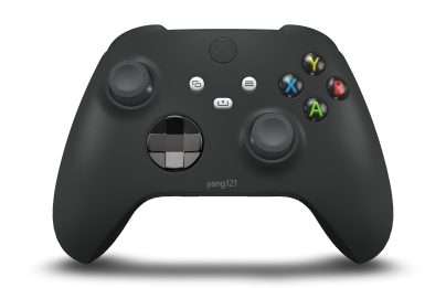 Xbox Wireless Controller - Body: Carbon Black, D-Pads: Carbon Black (Metallic), Thumbsticks: Storm Grey