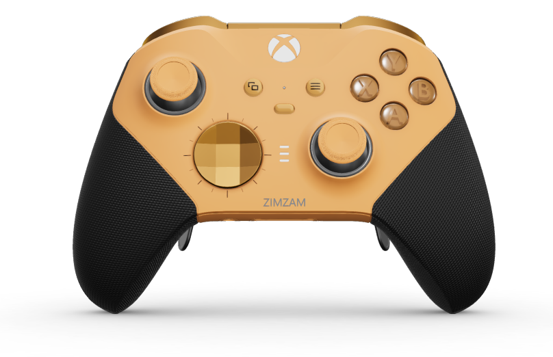 Xbox Elite Wireless Controller Series 2 - Core - Behuizing voorzijde: Zacht oranje + rubberen handvatten, D-pad: Gefacetteerd, zachtoranje (metaal), Behuizing achterzijde: Zacht oranje + rubberen handvatten