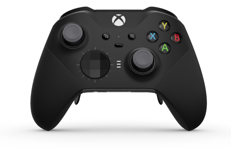 Xbox Elite Wireless Controller Series 2 - Core - Body: Carbon Black + Rubberized Grips, D-pad: Facet, Carbon Black (Metal), Back: Robot White + Rubberized Grips