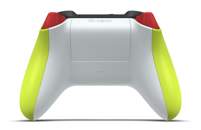 Xbox Wireless Controller - 本体: エレクトリック ボルト, 方向パッド: パルス レッド, サムスティック: パルス レッド