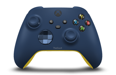 Xbox Wireless Controller - Corps: Midnight Blue, BMD: Midnight Blue (métallique), Joysticks: Midnight Blue