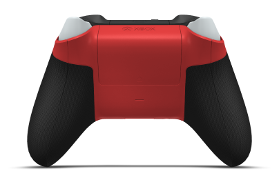 Manette avec corps Pulse Red, BMD Robot White et joysticks Carbon Black - Vue arrière