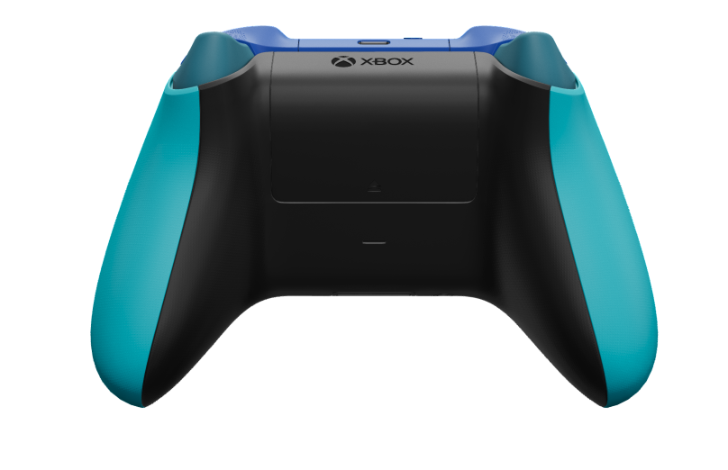 Xbox Wireless Controller - 機身: 蜻蜓藍, 方向鍵: 蜻蜓藍 (金屬), 搖桿: 衝擊藍