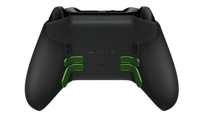 Xbox Elite Wireless Controller Series 2 - Core - Behuizing voorzijde: Carbonzwart + rubberen handvatten, D-pad: Facet, Carbon Black (Metal), Behuizing achterzijde: Carbonzwart + rubberen handvatten