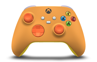 Xbox Wireless Controller - Body: Soft Orange, D-Pads: Zest Orange, Thumbsticks: Zest Orange