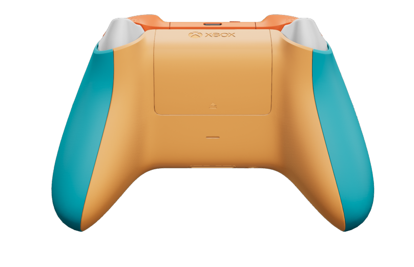 Xbox 無線控制器 - Body: Dragonfly Blue, D-Pads: Robot White, Thumbsticks: Soft Orange