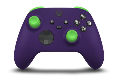 Xbox Wireless Controller - Hoveddel: Astrallilla, D-blokke: Kulsort, Thumbsticks: Fartgrøn