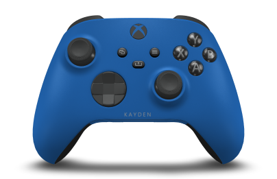Xbox Wireless Controller - Body: Shock Blue, D-Pads: Carbon Black, Thumbsticks: Carbon Black