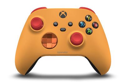 Langaton Xbox-ohjain - Body: Soft Orange, D-Pads: Zest Orange (Metallic), Thumbsticks: Pulse Red