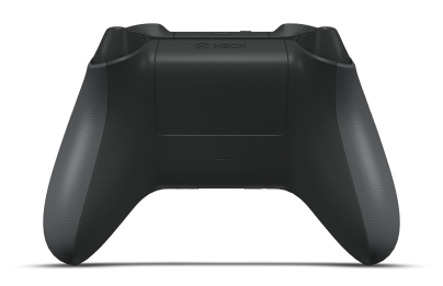 Controller with Storm Grey body, Carbon Black D-pad, and Carbon Black thumbsticks - back view