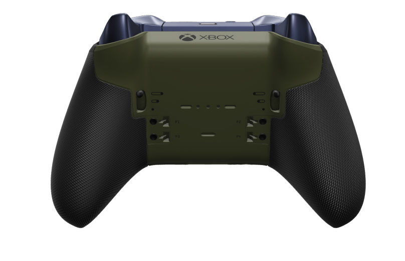 Xbox Elite Wireless Controller Series 2 - Core - Body: Nocturnal Green + Rubberised Grips, D-pad: Cross, Midnight Blue (Metal), Back: Nocturnal Green + Rubberised Grips