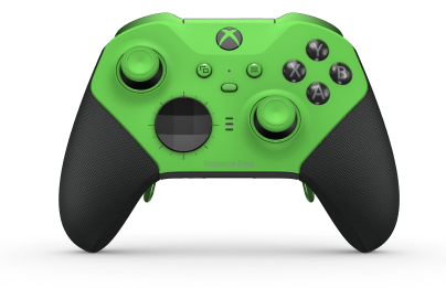 Xbox Elite Wireless Controller Series 2 - Core - 本體: 疾速綠 + 橡膠握把, 方向鍵: 多面向，碳黑色 (金屬), 背面: 碳黑色 + 橡膠握把