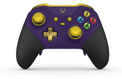 Xbox Elite Wireless Controller Series 2 - Core - Body: Astral Purple + Rubberized Grips, D-pad: Cross, Gold Matte (Metal), Back: Astral Purple + Rubberized Grips