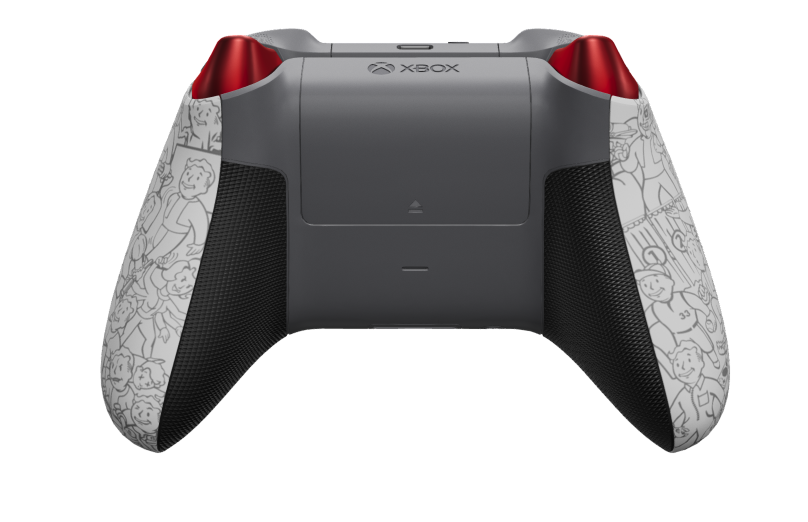 Xbox Wireless Controller - Corpo: Fallout, Croci direzionali: Rosso battito (Metallico), Levette: Storm Gray