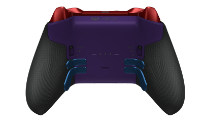 Xbox Elite Wireless Controller Series 2 - Core - Behuizing voorzijde: Shockblauw + rubberen handvatten, D-pad: Cross, Astral Purple (Metal), Behuizing achterzijde: Astralpaars + rubberen handvatten