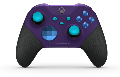 Xbox Elite Wireless Controller Series 2 - Core - Body: Astral Purple + Rubberised Grips, D-pad: Facet, Photon Blue (Metal), Back: Astral Purple + Rubberised Grips