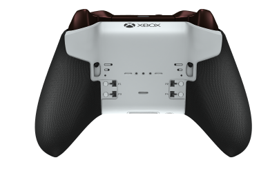 Xbox Elite Wireless Controller Series 2 – Core - Corpo: Branco Robot + Pegas em Borracha, Botão Direcional: Faceta, Rosa Suave (Metal), Traseira: Branco Robot + Pegas em Borracha
