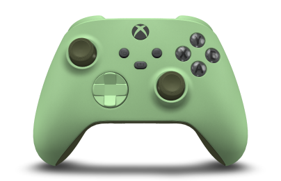 Xbox Wireless Controller - Body: Soft Green, D-Pads: Soft Green, Thumbsticks: Nocturnal Green
