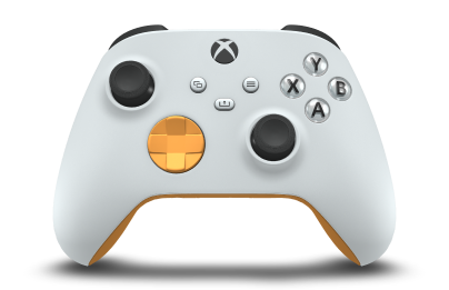 Xbox 무선 컨트롤러 - Body: Robot White, D-Pads: Soft Orange, Thumbsticks: Carbon Black