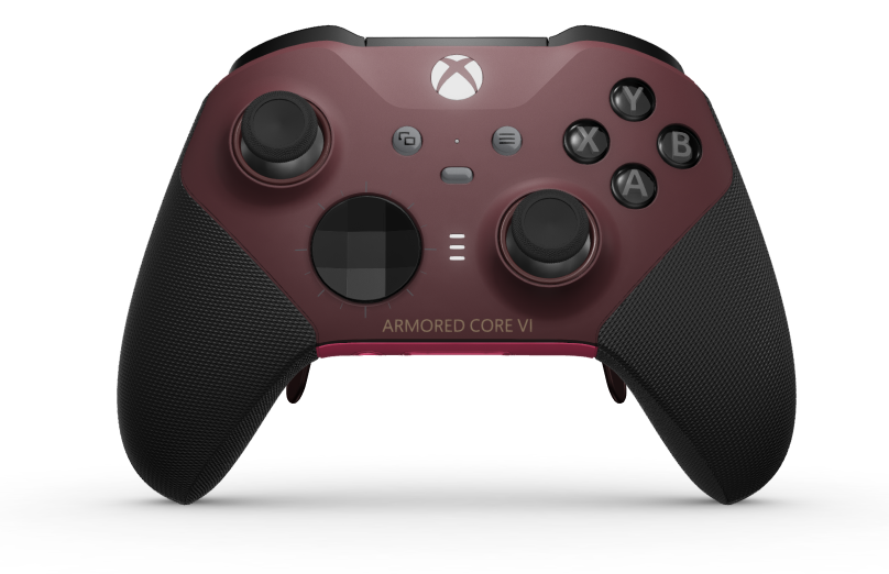 Xbox Elite ワイヤレスコントローラー シリーズ 2 - Core - Body: Garnet Red + Rubberised Grips, D-pad: Faceted, Carbon Black (Metal), Back: Deep Pink + Rubberised Grips