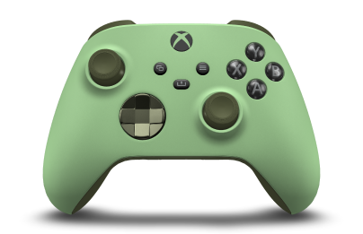 Xbox Wireless Controller - Corps: Soft Green, BMD: Nocturnal Green (métallique), Joysticks: Nocturnal Green