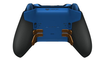 Xbox Elite Wireless Controller Series 2 - Core - Body: Robot White + Rubberized Grips, D-pad: Facet, Soft Orange (Metal), Back: Shock Blue + Rubberized Grips