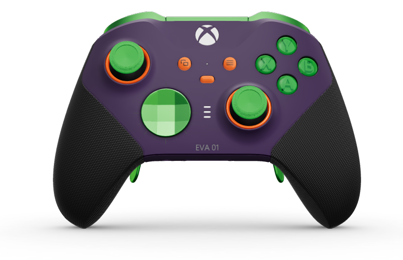 Xbox Elite Wireless Controller Series 2 - Core - Body: Astral Purple + Rubberised Grips, D-pad: Faceted, Velocity Green (Metal), Back: Astral Purple + Rubberised Grips