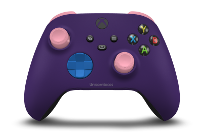 Xbox Wireless Controller - Body: Astral Purple, D-Pads: Shock Blue, Thumbsticks: Retro Pink