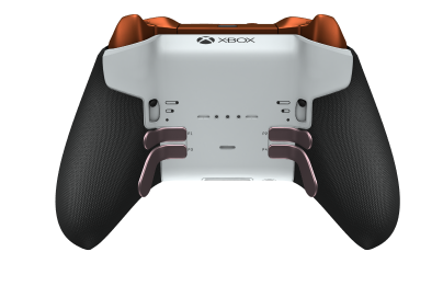 Xbox Elite Wireless Controller Series 2 - Core - Framsida: Robot White + gummerat grepp, Styrknapp: Facett, Storm Gray (Metall), Baksida: Robot White + gummerat grepp