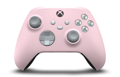 Xbox Wireless Controller - Hoveddel: Blød pink, D-blokke: Askegrå, Thumbsticks: Askegrå