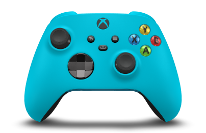 Xbox ワイヤレス コントローラー - Body: Dragonfly Blue, D-Pads: Carbon Black (Metallic), Thumbsticks: Carbon Black