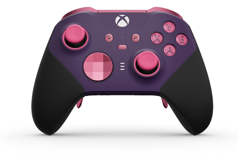 Xbox Elite Wireless Controller Series 2 - Core - Body: Astral Purple + Rubberized Grips, D-pad: Facet, Deep Pink (Metal), Back: Astral Purple + Rubberized Grips