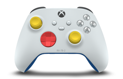 Xbox 無線控制器 - Body: Robot White, D-Pads: Pulse Red, Thumbsticks: Lighting Yellow