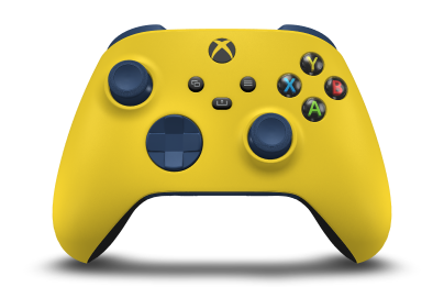 Xbox Wireless Controller - Body: Lighting Yellow, D-Pads: Midnight Blue, Thumbsticks: Midnight Blue