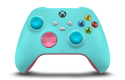 Xbox Wireless Controller - Body: Glacier Blue, D-Pads: Deep Pink, Thumbsticks: Dragonfly Blue