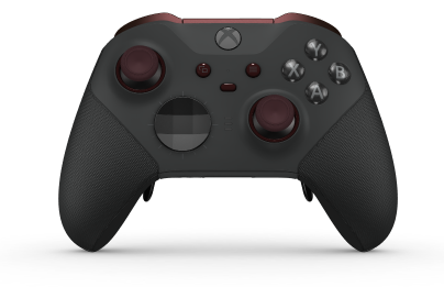 Xbox Elite Wireless Controller Series 2 - Core - Body: Carbon Black + Rubberised Grips, D-pad: Facet, Carbon Black (Metal), Back: Carbon Black + Rubberised Grips