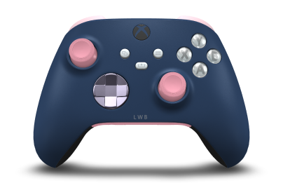 Xbox Wireless Controller - Body: Midnight Blue, D-Pads: Soft Purple (Metallic), Thumbsticks: Retro Pink