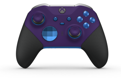 Xbox Elite Wireless Controller Series 2 - Core - Body: Astral Purple + Rubberised Grips, D-pad: Facet, Photon Blue (Metal), Back: Shock Blue + Rubberised Grips