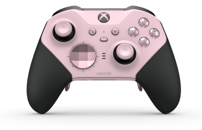 Xbox Elite Wireless Controller Series 2 - Core - Corps: Soft Pink + poignées caoutchoutées, BMD: Facette, Soft Pink (métal), Arrière: Soft Pink + poignées caoutchoutées