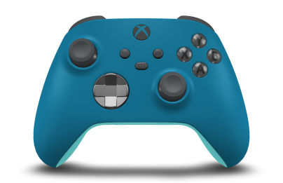 Xbox Wireless Controller - Corpo: Azul Mineral, Botões Direcionais: Cinzento Tempestade (Metálico), Manípulos Analógicos: Storm Grey