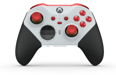 Xbox Elite trådlös handkontroll Series 2 – Core - Body: Robot White + Rubberized Grips, D-pad: Facet, Carbon Black (Metal), Back: Robot White + Rubberized Grips