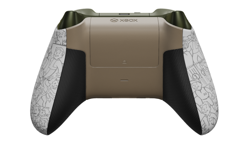 Xbox Wireless Controller - 本体: Fallout, 方向パッド: デザート タン, サムスティック: ノクターナル グリーン