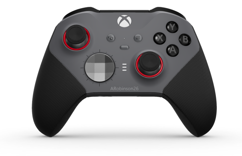 Xbox Elite Wireless Controller Series 2 - Core - Body: Storm Gray + Rubberised Grips, D-pad: Faceted, Storm Grey (Metal), Back: Storm Gray + Rubberised Grips