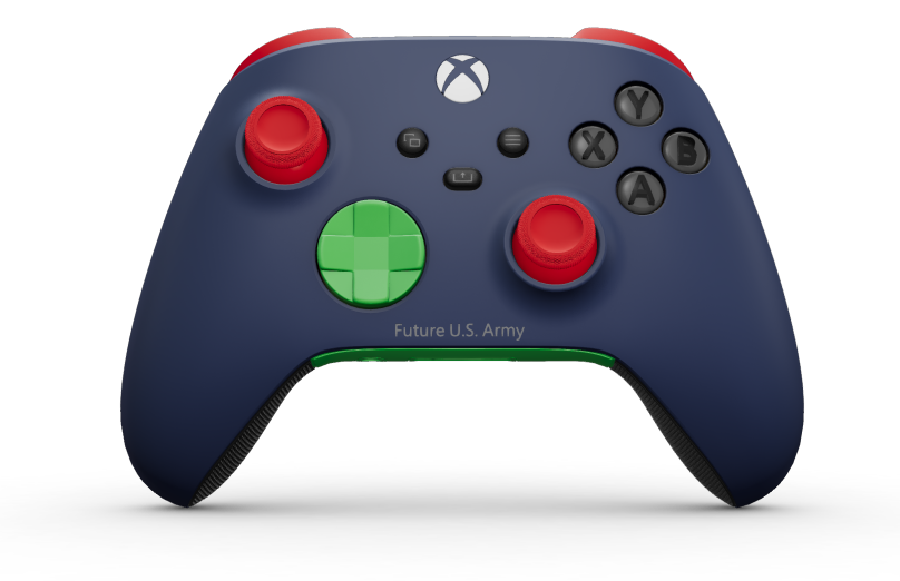Xbox Wireless Controller - Cuerpo: Azul nocturno, Crucetas: Verde veloz, Palancas de mando: Rojo radiante