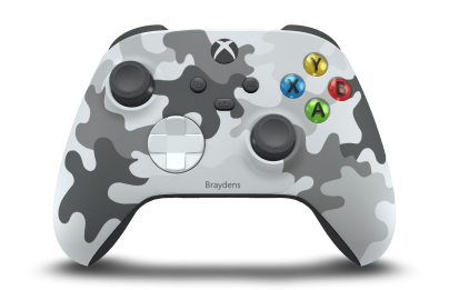 Xbox Wireless Controller - Corps: Arctic Camo, BMD: Robot White, Joysticks: Storm Grey