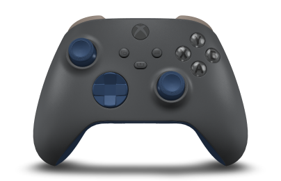 Xbox Wireless Controller - Body: Storm Grey, D-Pads: Midnight Blue, Thumbsticks: Midnight Blue
