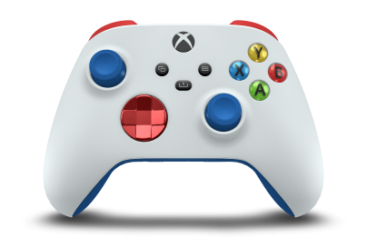 Xbox 無線控制器 - Corps: Robot White, BMD: Oxide Red (Metallic), Joysticks: Shock Blue