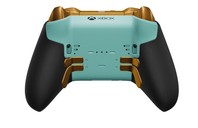 Xbox Elite Wireless Controller Series 2 - Core - Cuerpo: Verde nocturno + Agarres texturizados, Cruceta: Facetado, azul glaciar (metal), Atrás: Azul glaciar + Agarres texturizados
